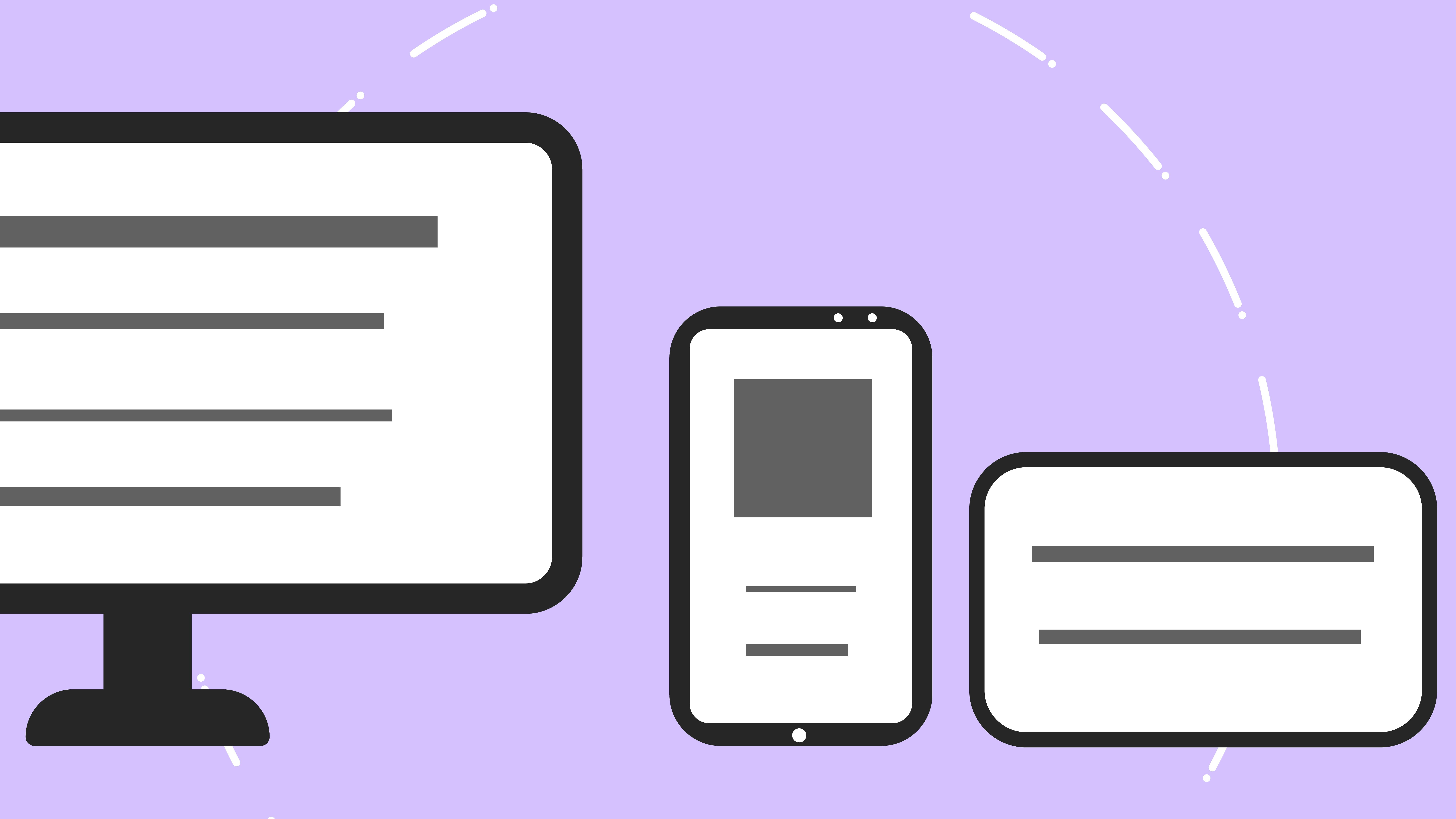 Illustration of accessible layouts across devices